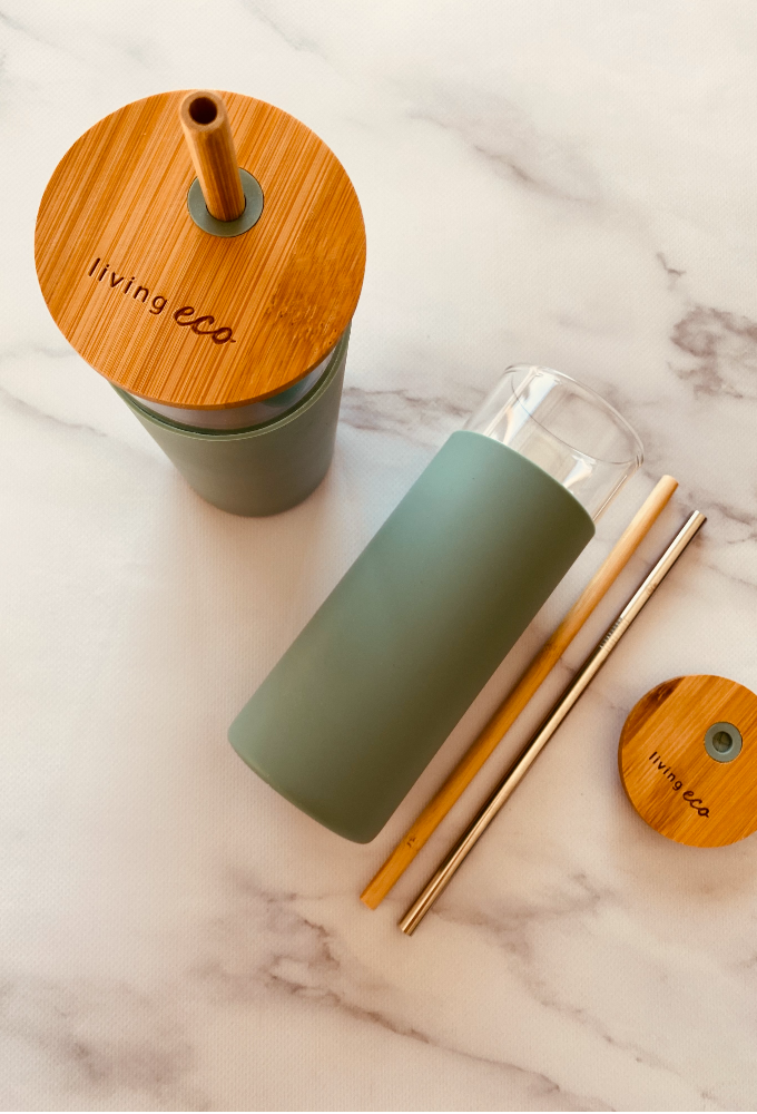 Sage Green Glass Tumbler